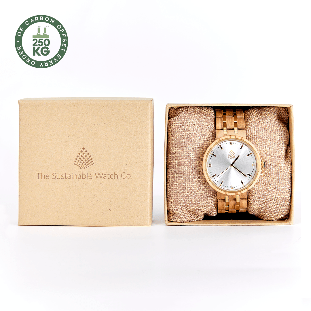 The Teak: Natural Wood Watch for Women