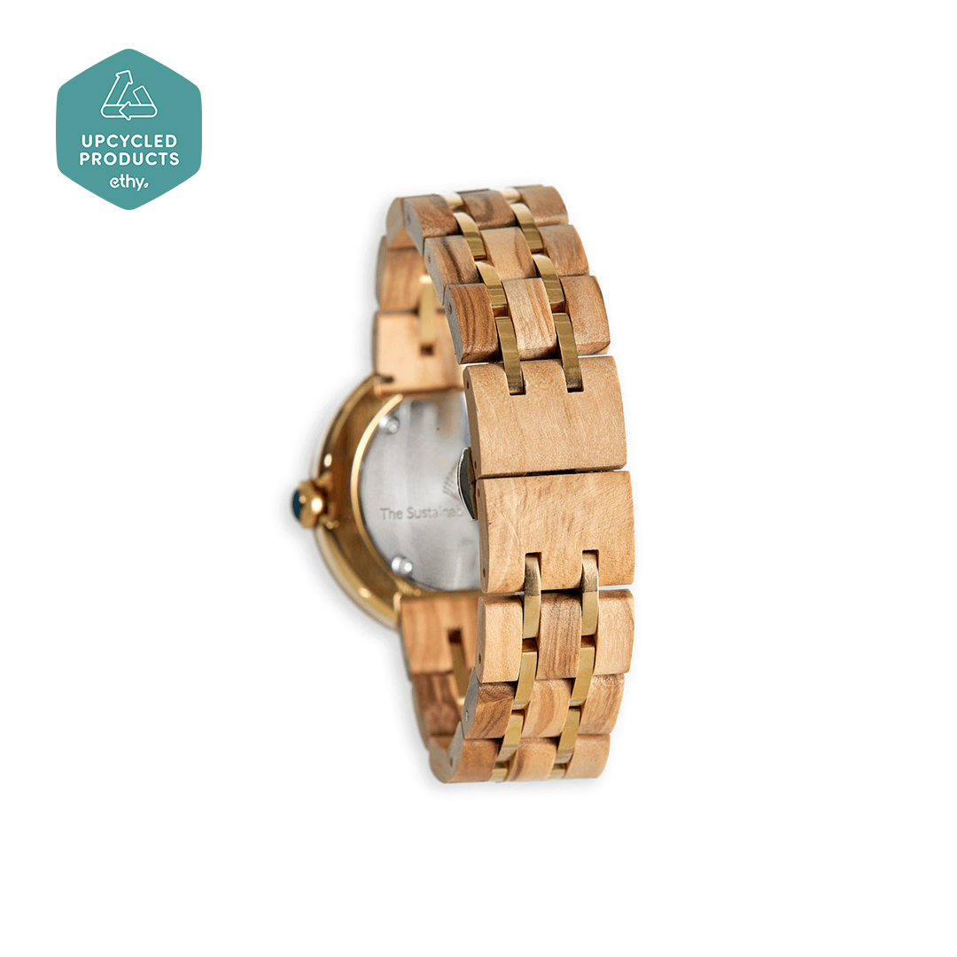 The Teak: Natural Wood Watch for Women