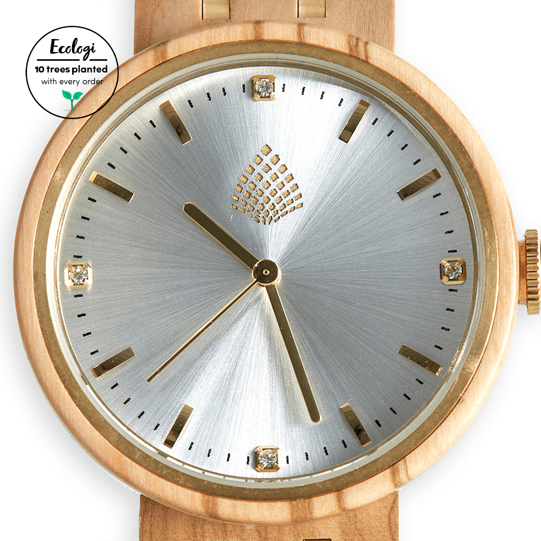 The Teak: Natural Wood Watch for Women