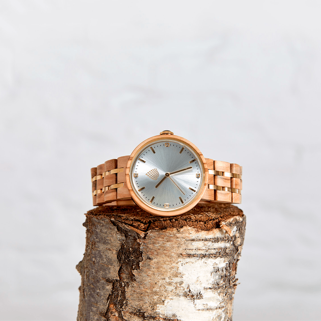 The Teak: Natural Wood Watch for Women