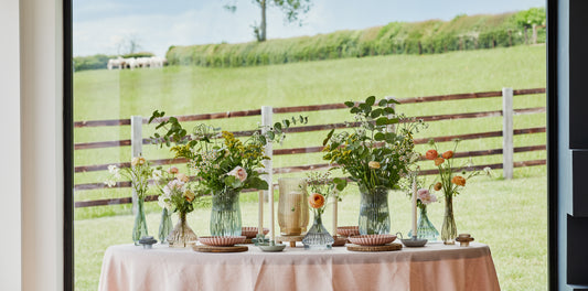 Airlie Ribbed Vase Apricot Medium