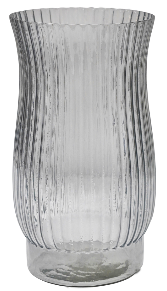Airlie Ribbed Vase Grey Medium