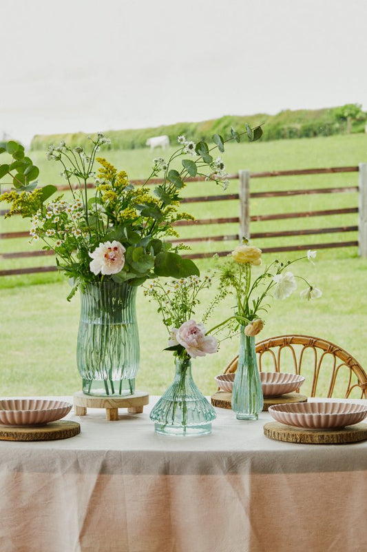 Airlie Ribbed Vase Sage Green Medium