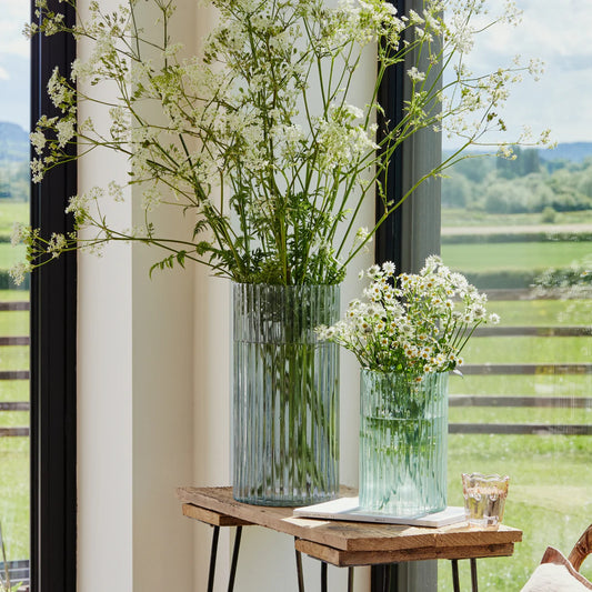 Daphne Ribbed Vase Sage Medium