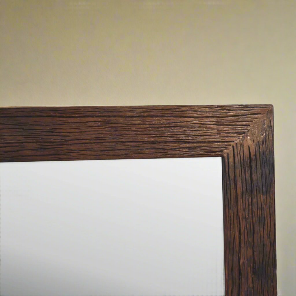 recycled wood mirror