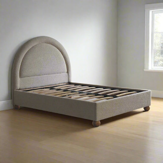 boucle bed frame