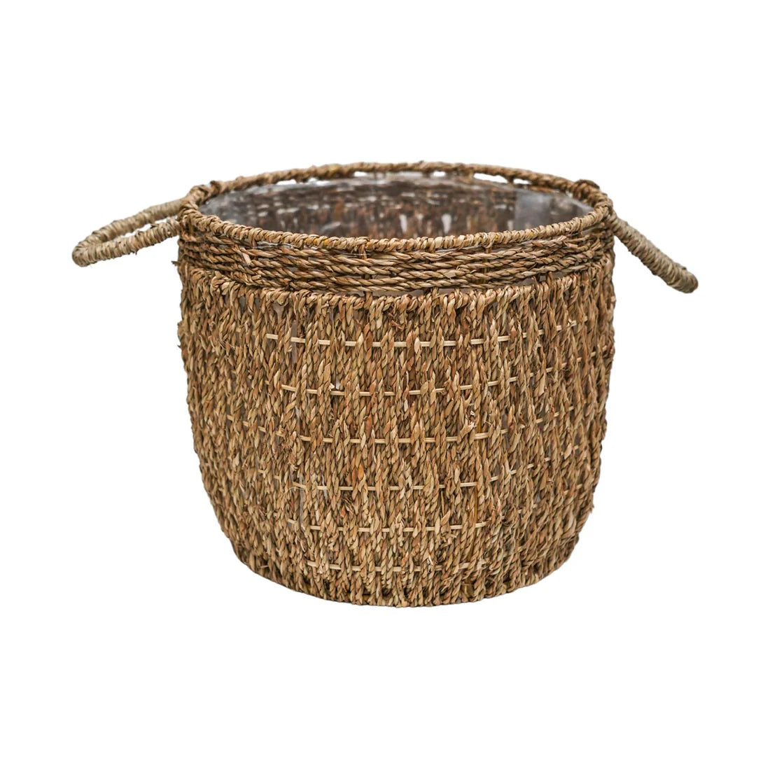 Seagrass Lined Basket Natural Set of 2