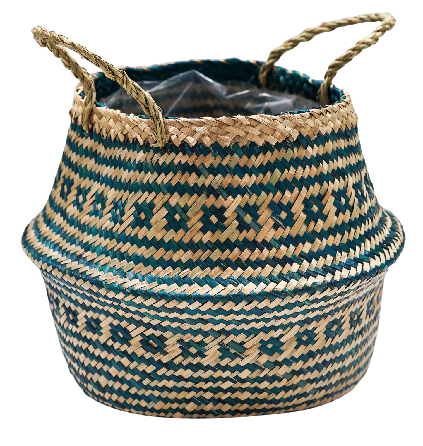 Seagrass Tribal Lined Basket Medium