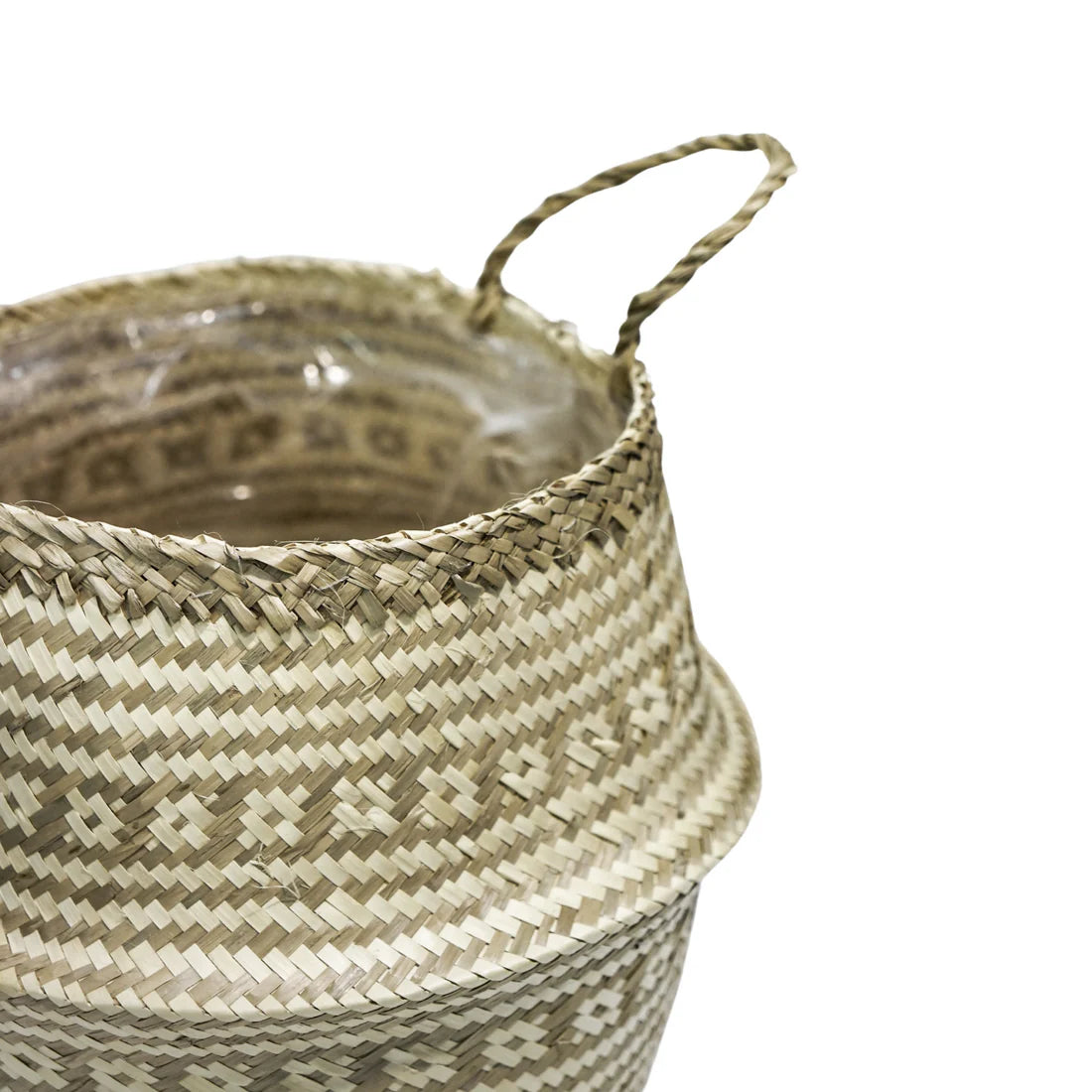 Seagrass Tribal Lined Basket Medium