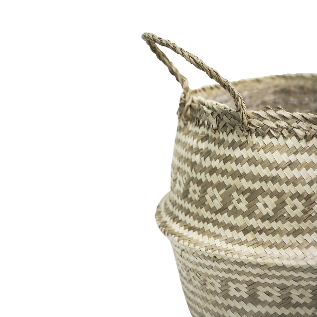 Seagrass Tribal Lined Basket Medium