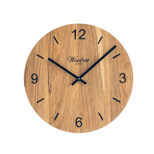 Waidzeit Wall Clock Tempus Oak