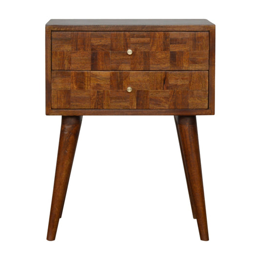 Varied Chestnut Bedside