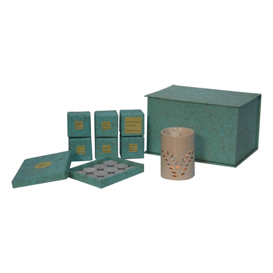 Cut-out Leaf Wax Melter Set (Fruit)