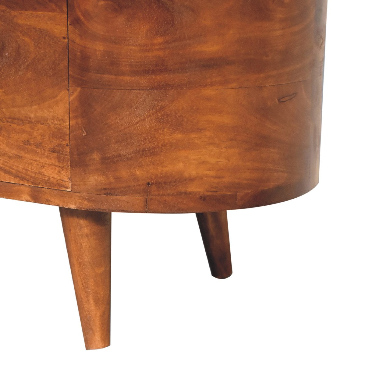 Chestnut Rounded Lid up Blanket Box