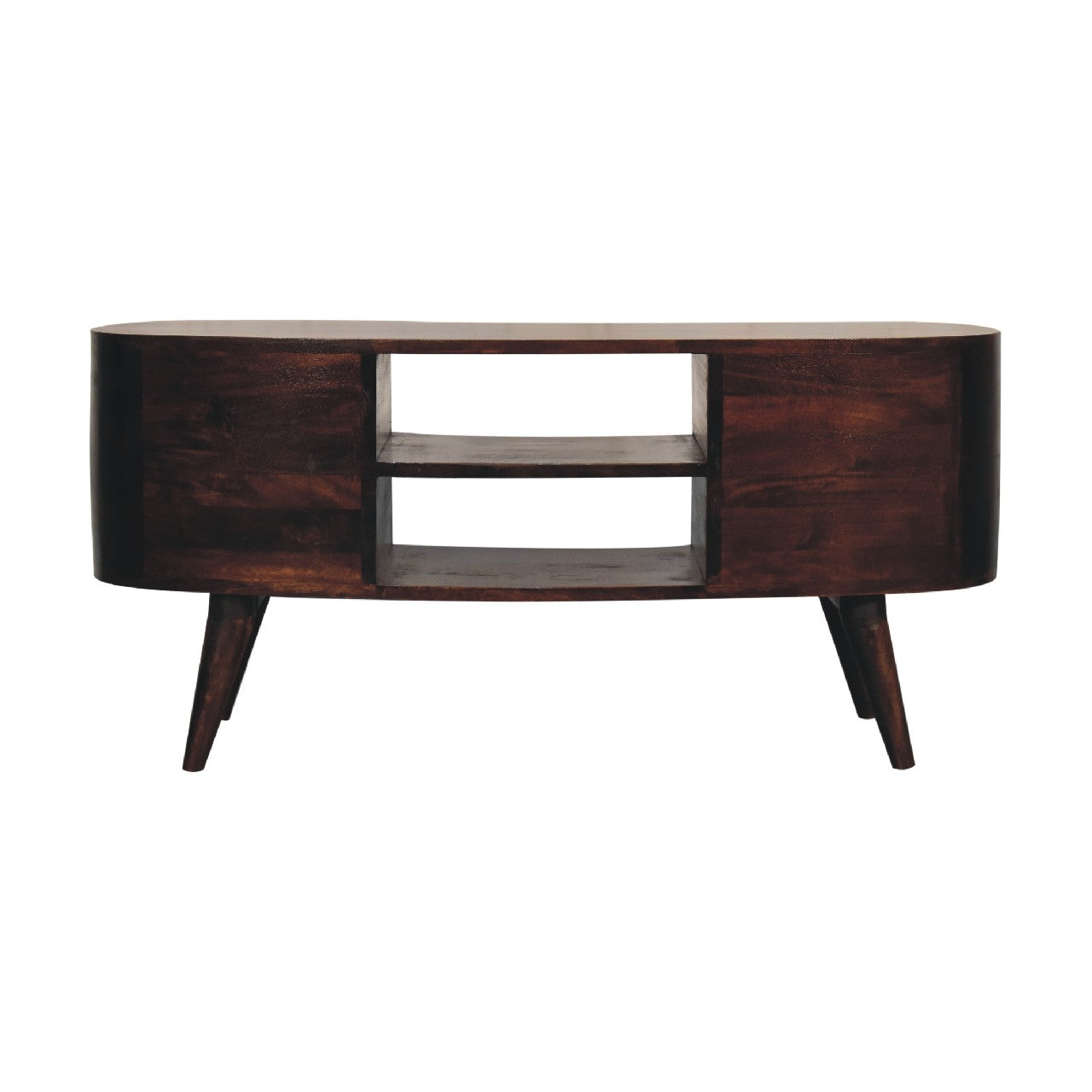 Light Walnut Wave Entertainment Unit