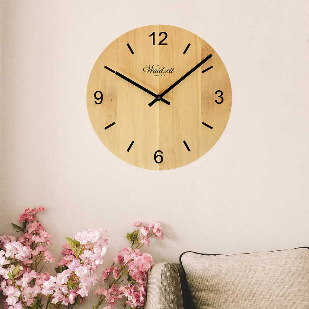 Waidzeit Wall Clock Tempus Arolla Pine