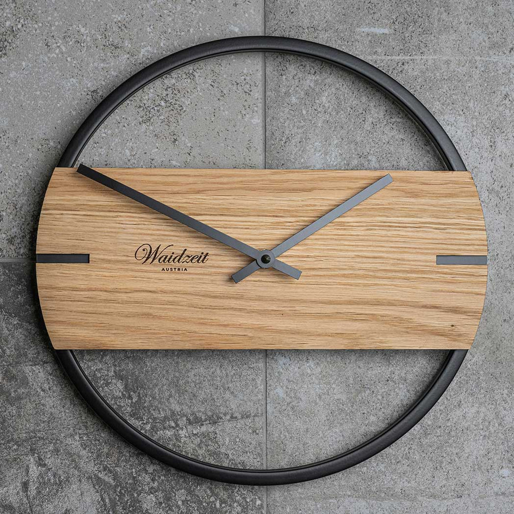 Waidzeit Wall Clock Novum Oak