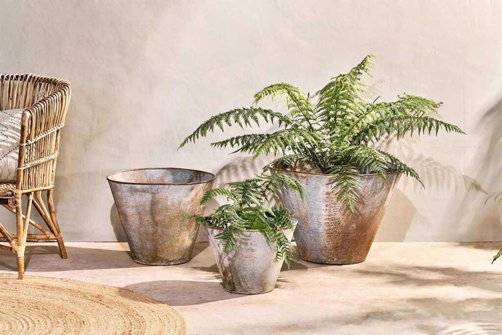 tapered planter pots by nkuku