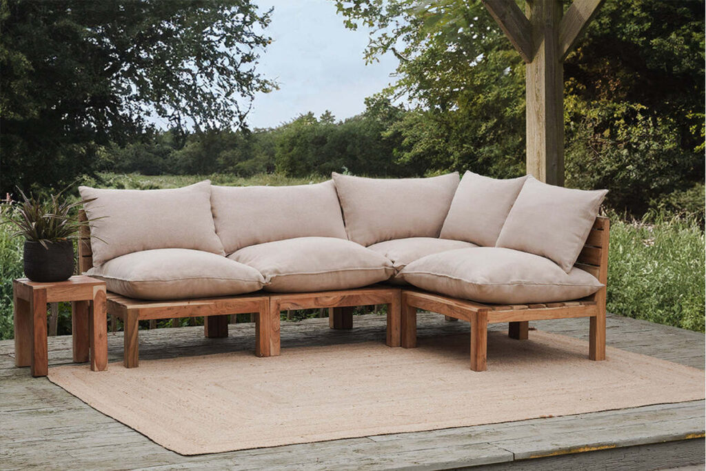 Stunning Eco Garden Sets in the UK for a Sustainable Luxury Patio (2026) Anbarasi Acacia Modular Sofa Natural Set nkuku