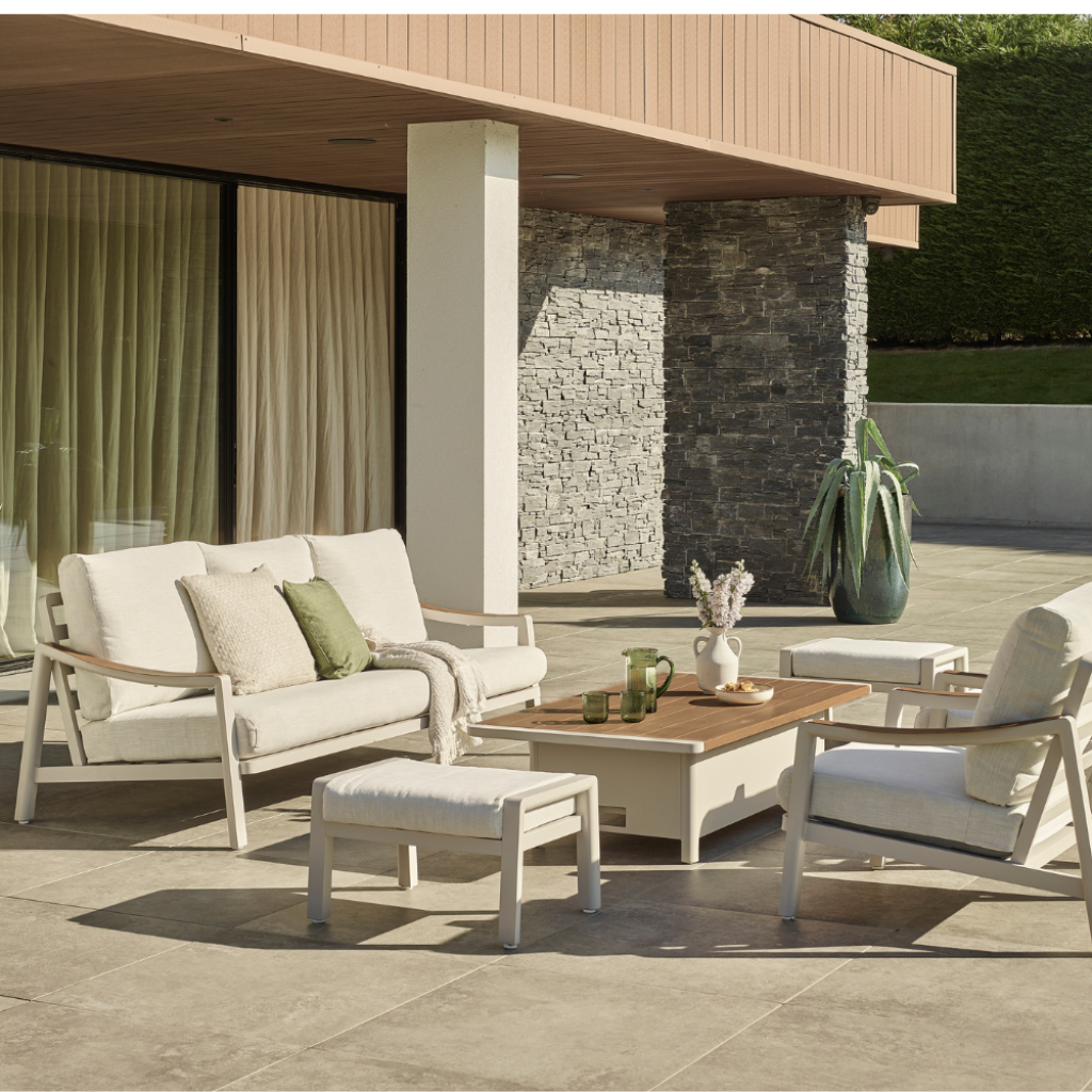 Stunning Eco Garden Sets in the UK for a Sustainable Luxury Patio (2026) atkin and thyme leena lounge dining set with adjustable table1