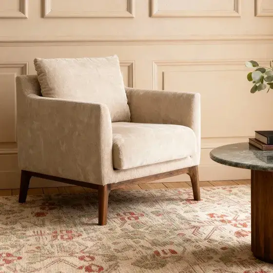 Atkin and Thyme Review: Beautiful Furniture, But How Sustainable Is It? Barnaby armchair