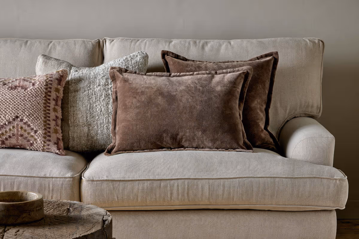 Nkuku Review: Is This the UK's Best Ethical Home Brand? Renwal Velvet Linen Cushion Cover Brown nkuku f247e860 fe0f 4a29 bb23 075e0e9a83c4