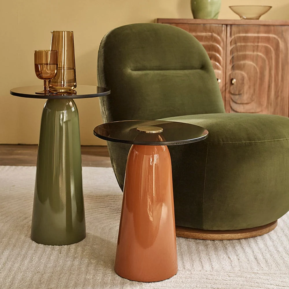 Atkin and Thyme Review: Beautiful Furniture, But How Sustainable Is It? at2500 side table set green mustard 257861