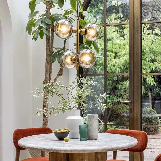 The mina pendant light by atkin and thyme.