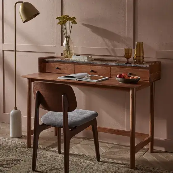 Brera marble study desk by atkin and thyme