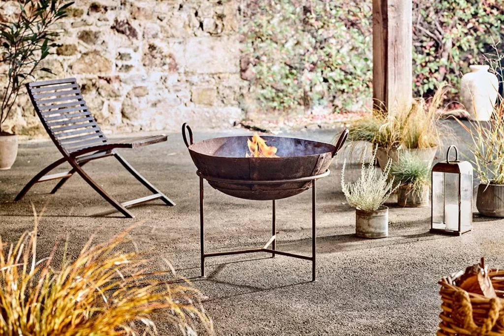 The Conscious Outdoor Living Edit 2026: How to Choose Sustainable Garden Furniture & Fire Pits Reclaimed Iron Kadai With Grill Medium nkuku 89aae9c3 f336 4731 a71a 14a31cce913c 1