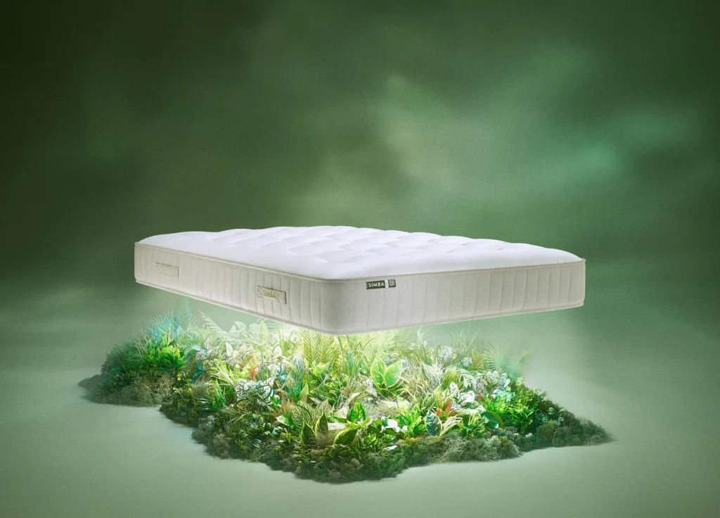 How to Create a Sustainable Bedroom: A Practical Guide Simba Source Mattress 28cm depth and 8 layers.